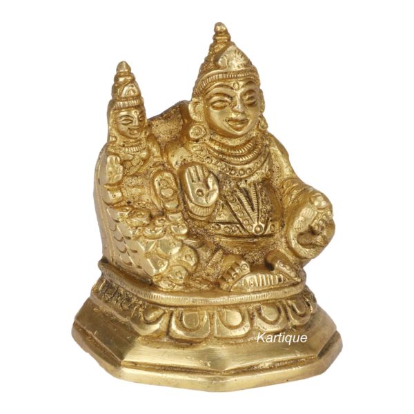 Kartique Brass Lord of Treasure Wealth Maharaj Kuber Laxmi Murti Statue (4)