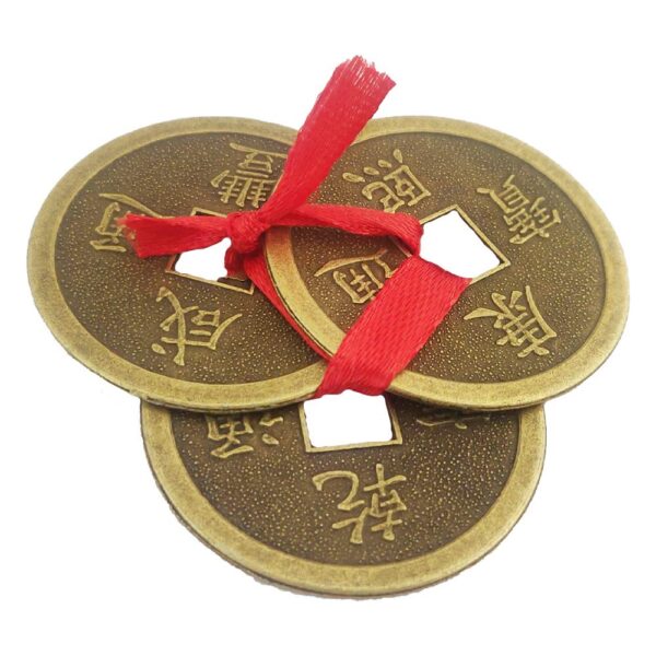 Divya Mantra Feng Shui Chinese Lucky Fortune I-Ching Dragon Coin