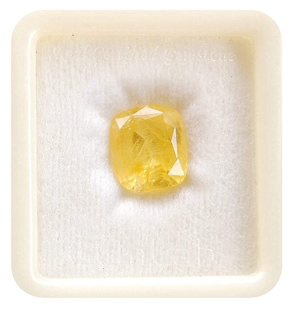 Pranjal Gems Pukhraj Stone Yellow