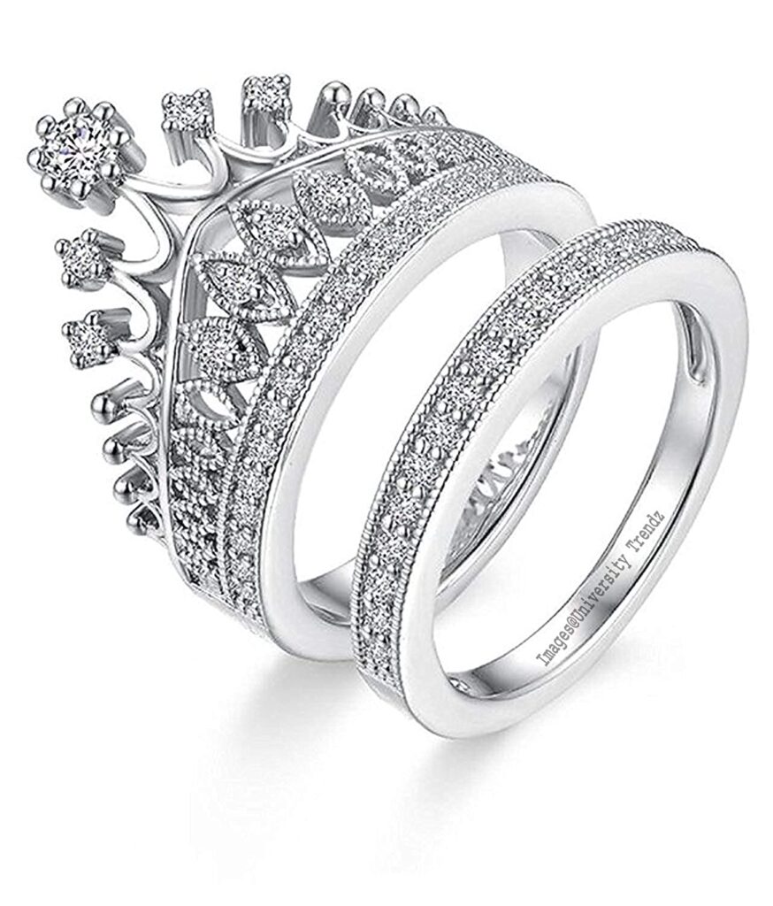 Queen Crown Pattern Ring for Women
