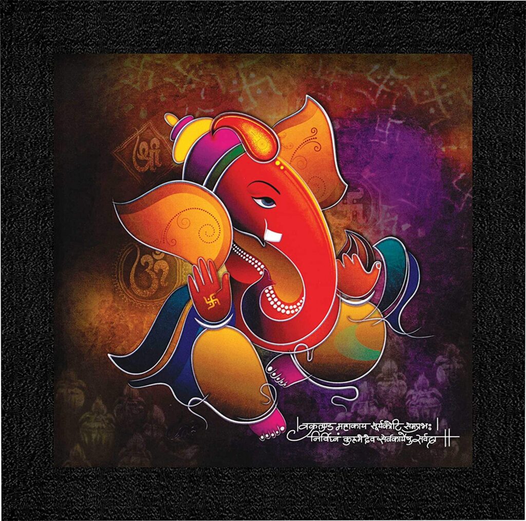 SAF Ganesha UV Coated Home Decorative Gift Item